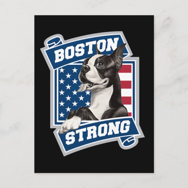 BOSTON STRONG TERRIER VYKORT (Framsida)