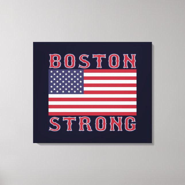 BOSTON STRONG U.S. Stretched Kanvastryck (Framsida)