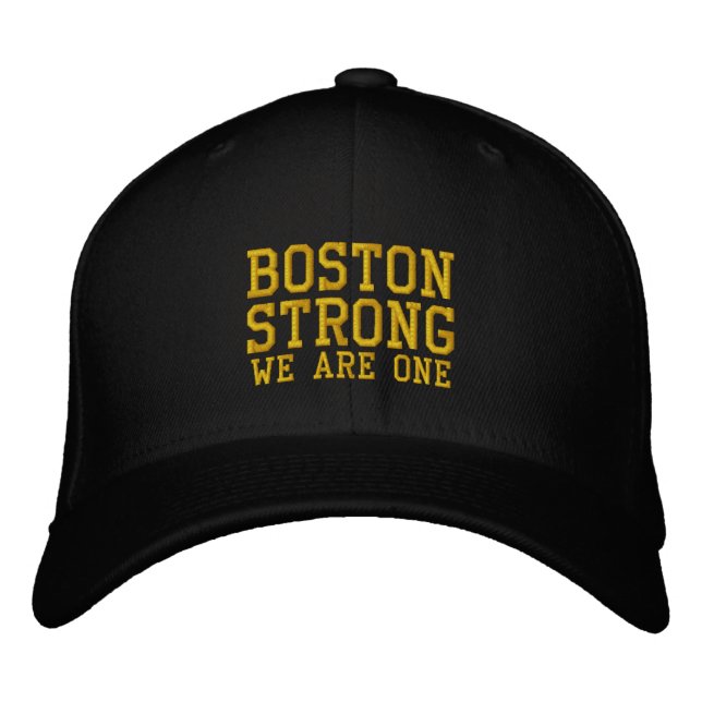 Boston Strong, vi är en broderad kap Keps (Framsida)