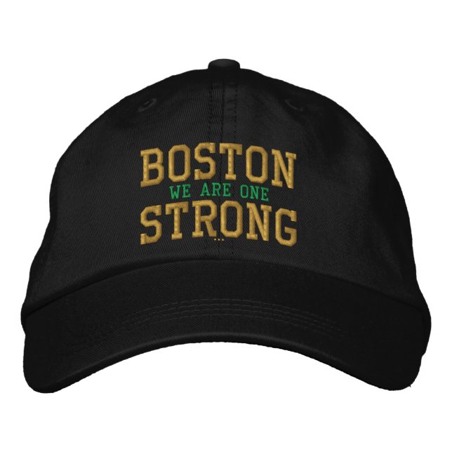 Boston Strong, vi är en broderad kap Keps (Framsida)