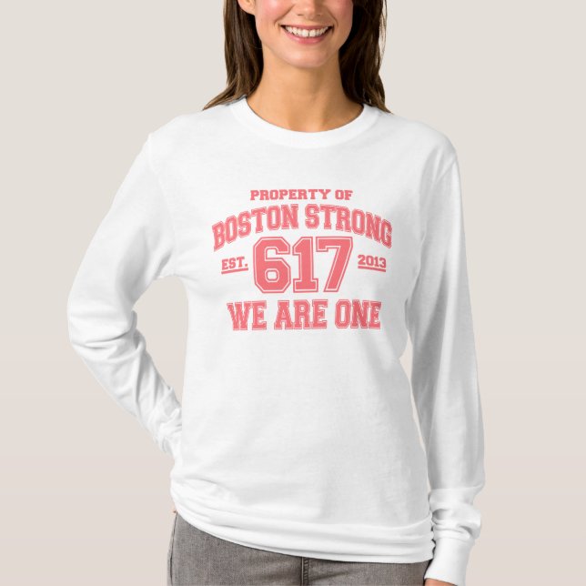 Boston Strong, vi är en T Shirt (Framsida)