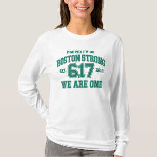 Boston Strong, vi är en Tee Shirt