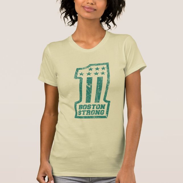 Boston Strong WE ÄR EN Grunge Stil Tee (Framsida)