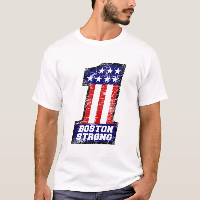 Boston Strong WE ÄR EN Grunge Stil Tröja (Framsida)