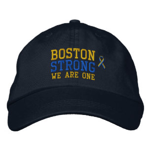 Boston Strong WE ÄR ONE Ribbon Edition Broderad Keps