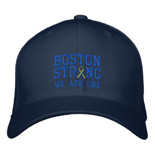 Boston Strong WE ÄR ONE Ribbon Edition Broderad Keps