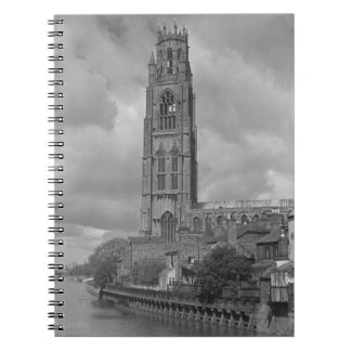 Boston stubbe och flod Welland, Lincolnshire Anteckningsbok Med Spiral