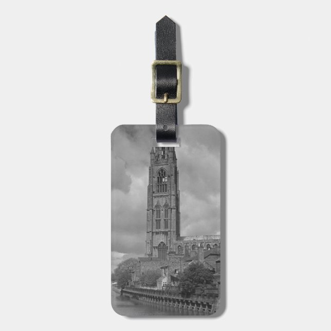 Boston stubbe och flod Welland, Lincolnshire Bagagebricka (Vertikal Framsida)