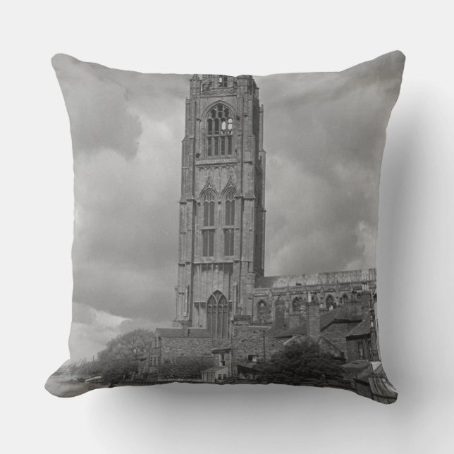 Boston stubbe och flod Welland, Lincolnshire Kudde (Framsida)