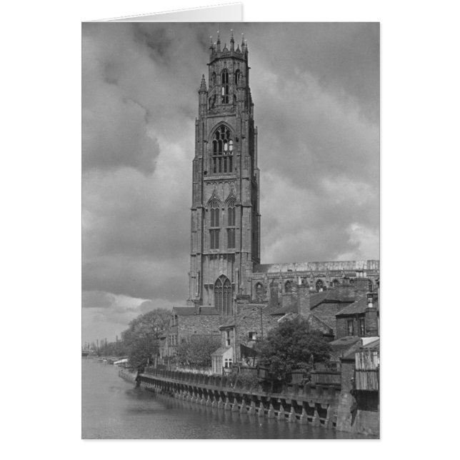 Boston Stump and River Welland, Lincolnshire Hälsningskort (Framsidan)