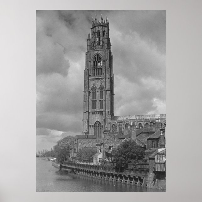 Boston Stump and River Welland, Lincolnshire Poster (Framsidan)