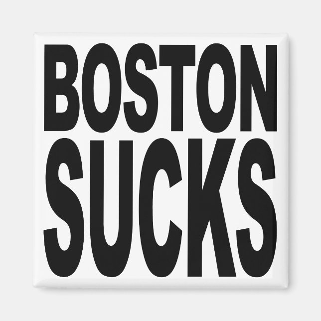 Boston Sucks Magnet (Framsidan)