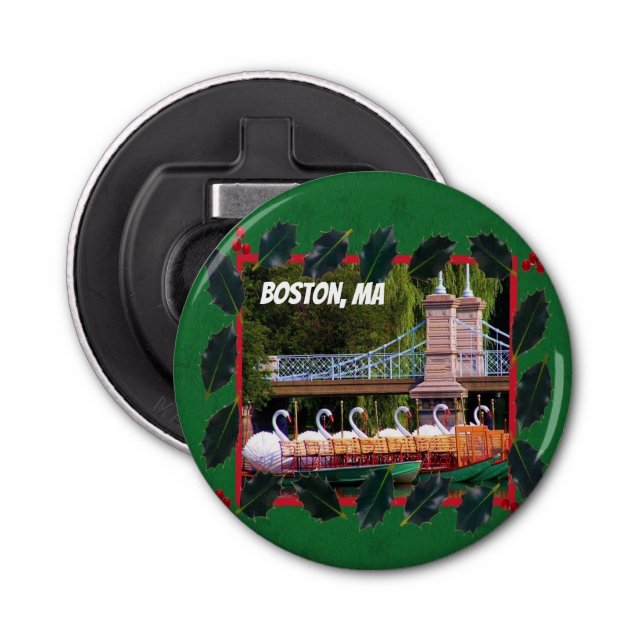 Boston Svan Boats - Glad helg Flasköppnare (Framsidan)