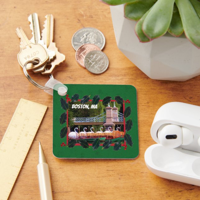 Boston Svan Boats - nyckelkedjan Glad helg Nyckelring (Skrivbord)