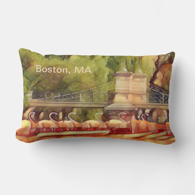 Boston Svan Boats, sommarfilter Lumbarkudde (Framsida)