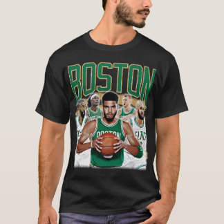 BOSTON Tatum, Brown, White, Helgdag, Porzingis T Shirt