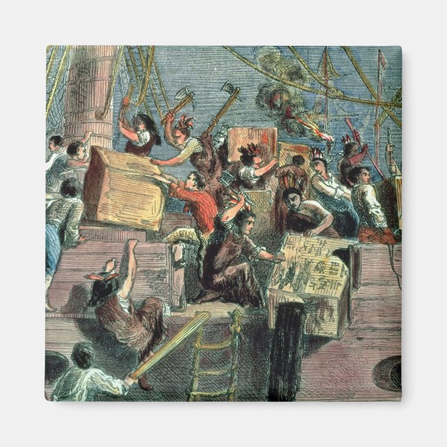 Boston Tea Party, 16 december 1773 Magnet (Framsidan)