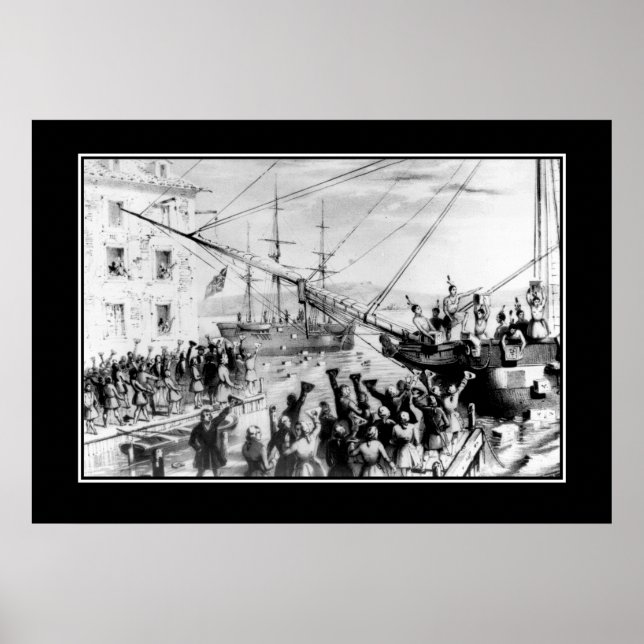 Boston Tea party 16 december 1773 Poster (Framsidan)