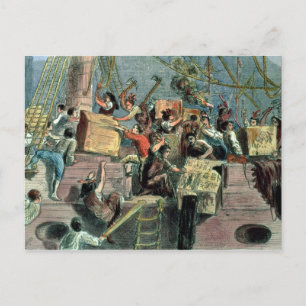 Boston Tea Party, 16 december 1773 Vykort