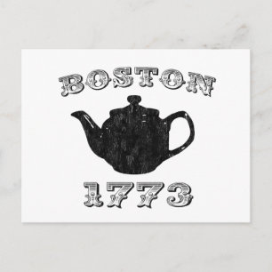 boston tea party vykort