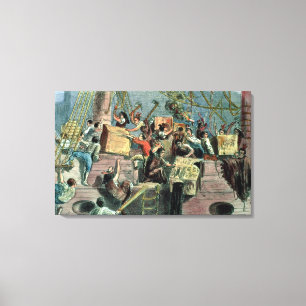 Boston Teaparty, 16th December 1773 Canvastryck