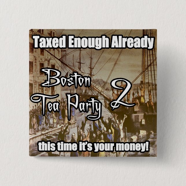 Boston Teaparty 2 Knapp (Framsida)