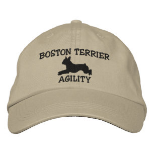 Boston Terrier Agilitet Embroized Hat Broderad Keps