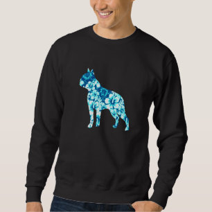 Boston Terrier Aloha Hawaiian Hund 2 Lång Ärmad Tröja
