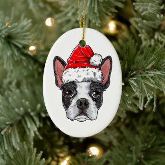 Boston Terrier Älskare Ornament | Julgran Déc