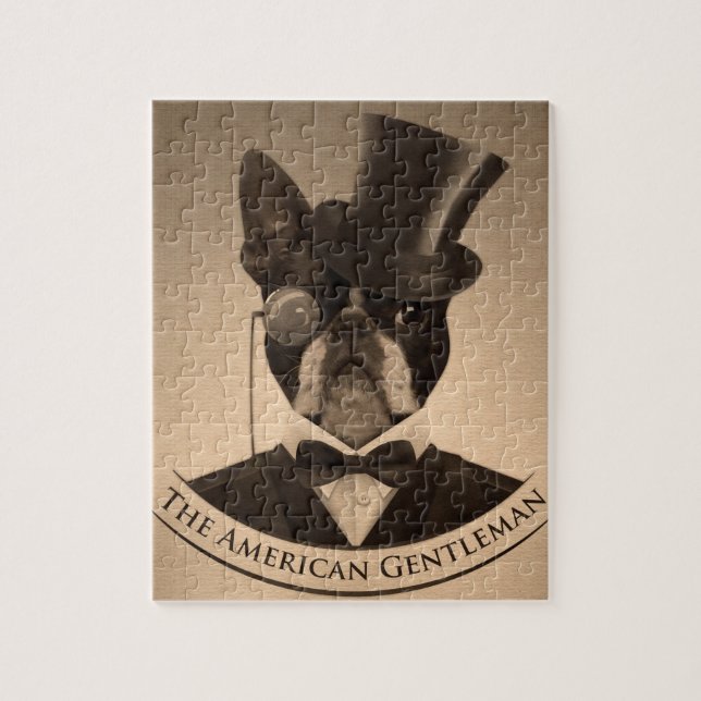 Boston Terrier - amerikangentlemannen Pussel (Vertikal)