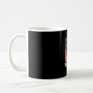 Boston Terrier Amerikansk Klassisk Flagga Kaffemugg