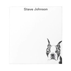 Boston Terrier Anteckningsblock