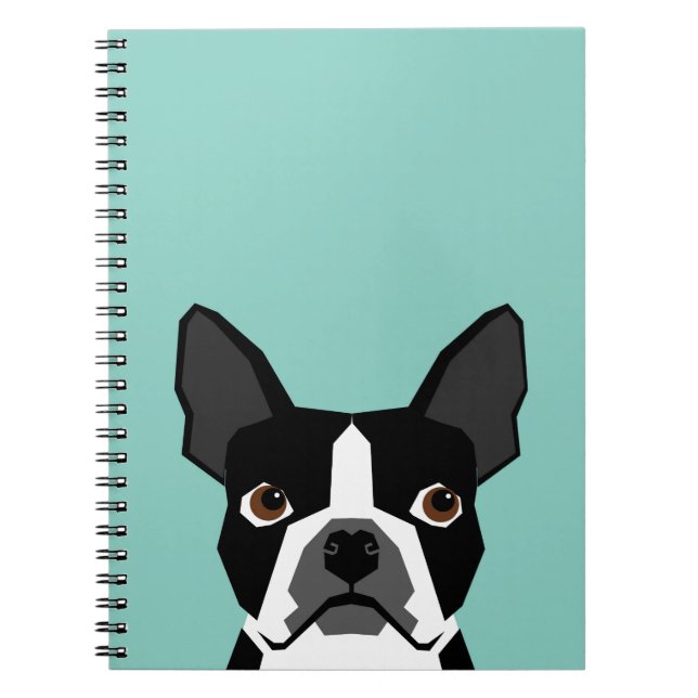 Boston Terrier Anteckningsbok (Framsidan)