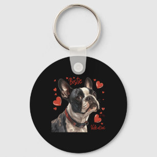 Boston Terrier är min valentin söta husdjur hundäg Nyckelring