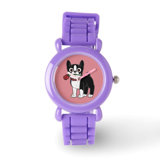 Boston Terrier Armbandsur (Framsida)