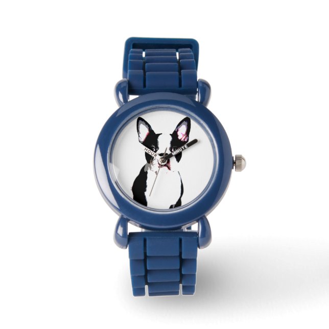 Boston Terrier Armbandsur (Framsida)