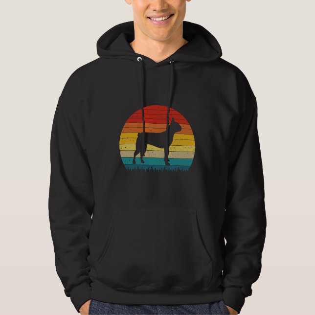 Boston Terrier Art Boston Terrier Kärlek Boston Te Hoodie (Framsida)