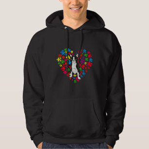 Boston Terrier Autism Awareness for Hund Mamma and Hoodie