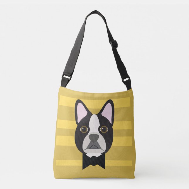 Boston Terrier Axelväska (Framsida)