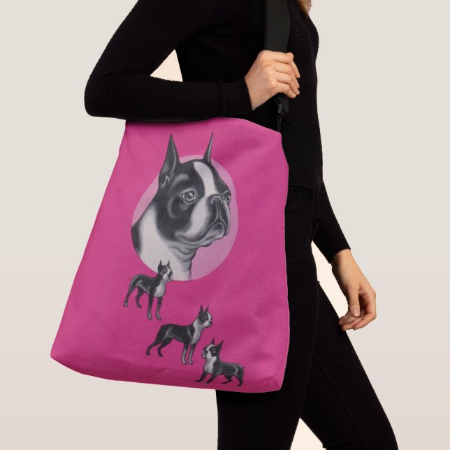 Boston terrier axelväska (Närbild)