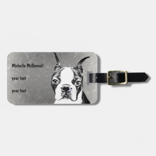 Boston Terrier Bagagebricka