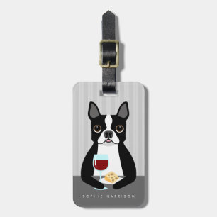 Boston Terrier Bagageetiketter Bagagebricka