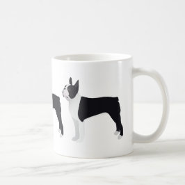 Boston Terrier Basic Breed Anpassade Design Kaffemugg