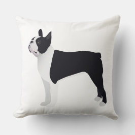Boston Terrier Basic Breed Anpassade Design Kudde