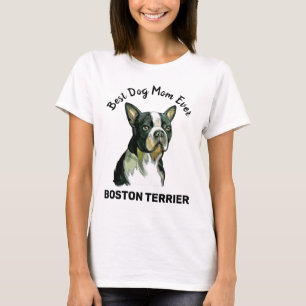 Boston Terrier best hund mamma ever T-Shirt