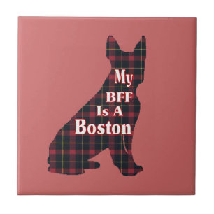 Boston Terrier BFF Kakelplatta