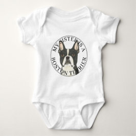Boston Terrier Big Sister T Shirt