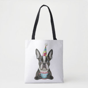 Boston Terrier Birthday Hat Classic T-Shirt Tygkasse