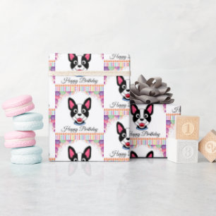 Boston Terrier Birthday Presentpapper