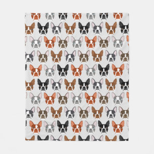 Boston Terrier Blanket Fleecefilt